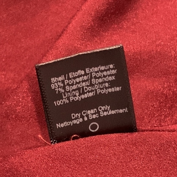 DRESS the population Burgundy Red One Shoulder bridesmaid midi dress size Small - Picture 12 of 15